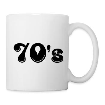 70s | Seventies | Decade | Symbol - Mug - white - Right