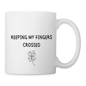 Croiser les doigts pour le trèfle - Mug blanc - blanc - Droite