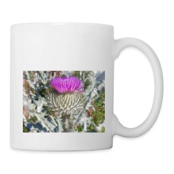 Scotch Baumwolldistel auch Wolldistel - Tasse - Weiß - Rechts