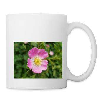 bruyère douce aussi églantine rose Weinrose - Mug blanc - blanc - Droite