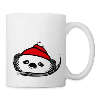 Faultier Weihnachten süß lustig Faultiere Tier 06 - Tasse - Weiß - Rechts