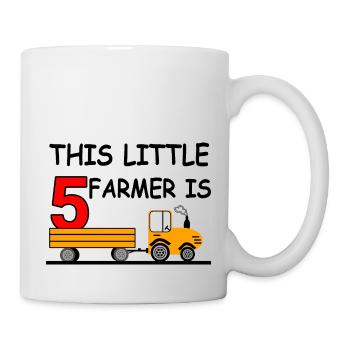 Tracteur - Mug blanc - blanc - Droite