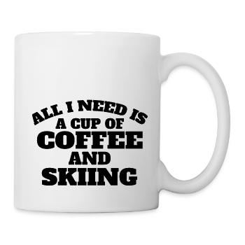 Skiers Coffee Ski Skiing Coffee Winter Sports - Mug - white - Right