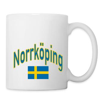 Norrköping schweden flagge - Tasse - Weiß - Rechts