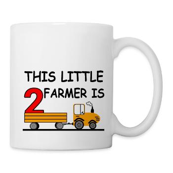 Tracteur - Mug blanc - blanc - Droite