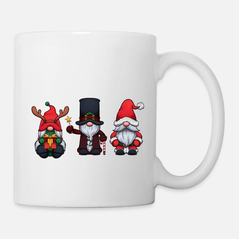 Gnomes de Noël - Mug blanc - blanc