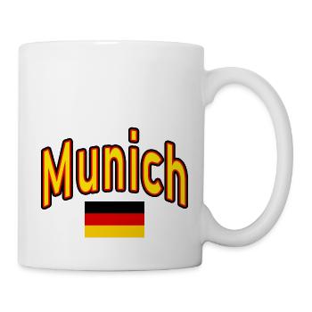 Munich münchen deutschland flagge - Tasse - Weiß - Rechts