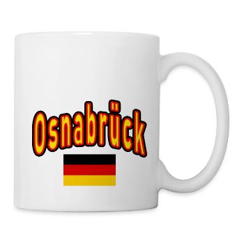 Osnabrück deutschland flagge - Tasse - Weiß - Rechts