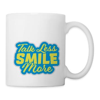 talk less smile more - Mug - white - Right