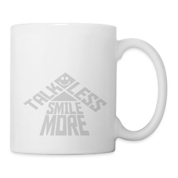 talk less smile more - Mug - white - Right