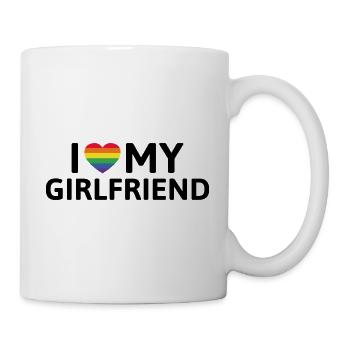 J’aime ma petite amie - Mug blanc - blanc - Droite