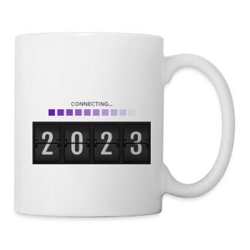 2023 Connecting New Year New Year Design vauART - Mug - white - Right