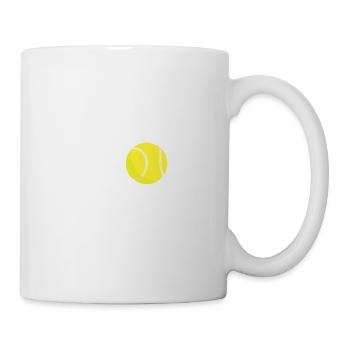 Tennis-Herzschlag - Tasse - Weiß - Rechts