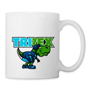 TRI REX est le dinosaure du triathlon - Mug blanc - blanc - Droite