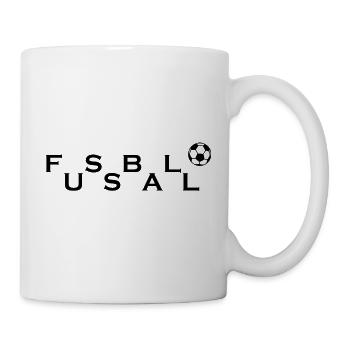 Fußball Soccer - Tasse - Weiß - Rechts