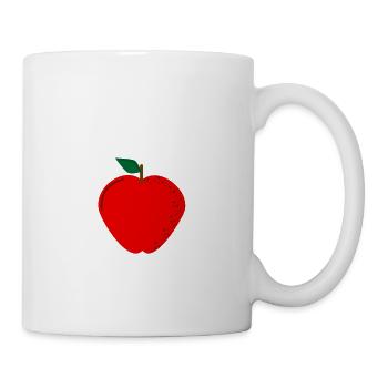 Ceci n'est pas une pomme - humour - Mug blanc - blanc - Droite
