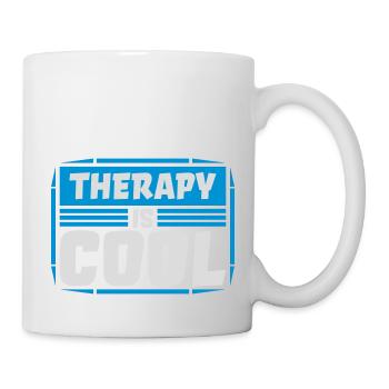 therapy is cool Quote - Mug - white - Right