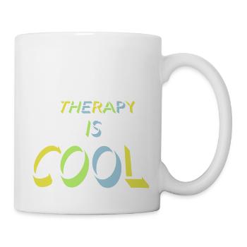 therapy is cool Quote - Mug - white - Right