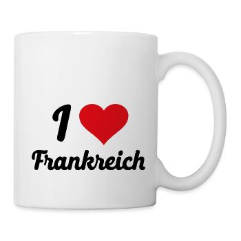 I Love Frankreich - Tasse - Weiß - Rechts