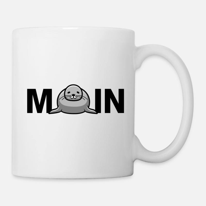 Moin with seal - Mug - white