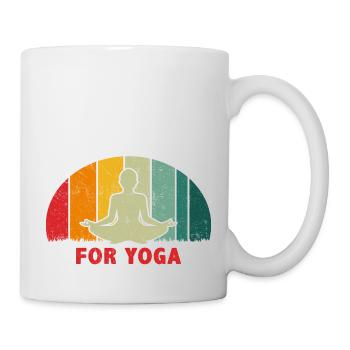 Spent your little Time for Yoga - Tasse - Weiß - Rechts