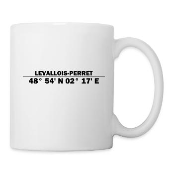 Levallois-Perret Koordinaten - Tasse - Weiß - Rechts