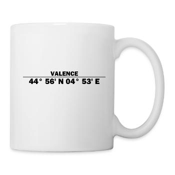 Valence Koordinaten - Tasse - Weiß - Rechts