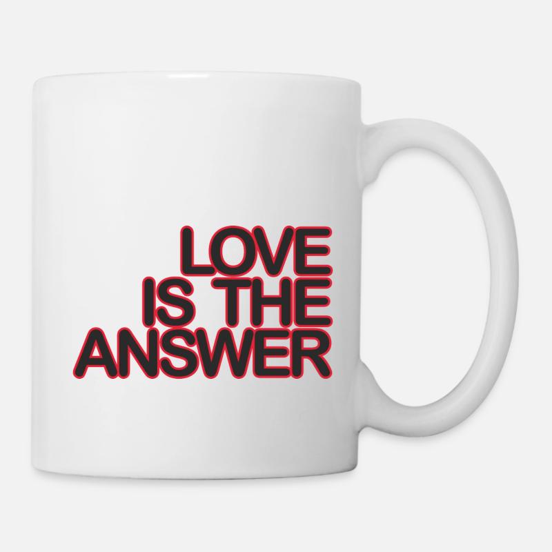 LOVE is the ANSWER 06blackKrot - Mug - white