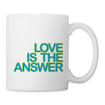LOVE is the ANSWER 03light blueYellow - Mug - white - Right