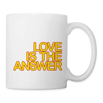 LOVE is the ANSWER 05gelbKrot - Mug - white - Right