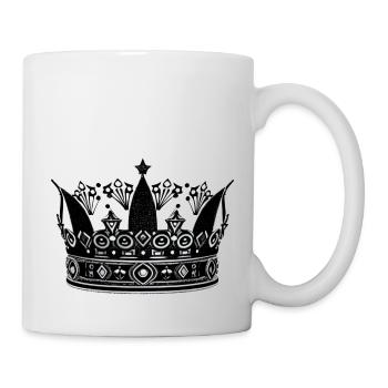 Krone Symbol König und Königin Liebe Art 4 - Tasse - Weiß - Rechts
