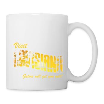 Alligator Hunter, Gators Get You Wet, Louisiana - Mug - white - Right
