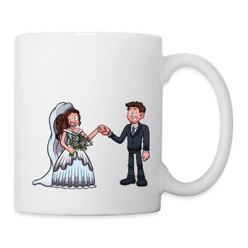 Braut und Bräutigam - Tasse - Weiß - Rechts