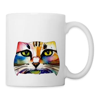 Cat face 7 - Mug - white - Right