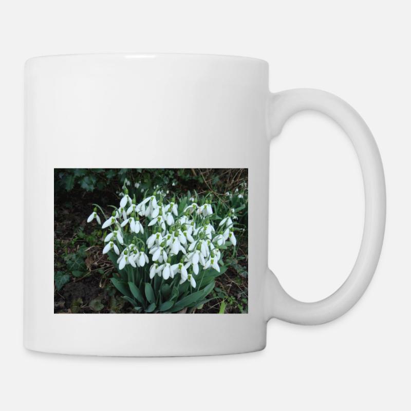 Snowdrops are the first harbingers of spring - Mug - white
