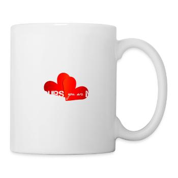 Valentine Happy Valentine - Tasse - Weiß - Rechts