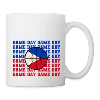 Philippines Filipino Flag Basketball I Gift - Mug - white - Right