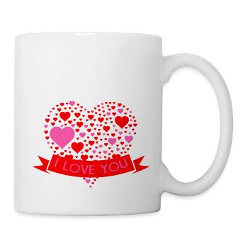 I Love You - Tasse - Weiß - Rechts