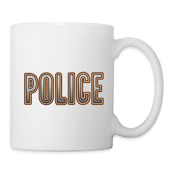 Police Silver-Orange - Tasse - Weiß - Rechts