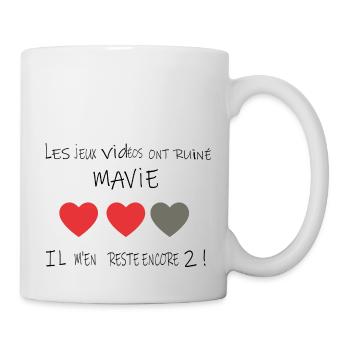 Les Jeux Vidéo Ont Ruiné Ma Vie - Mug blanc - blanc - Droite