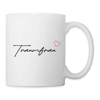 Traumfrau black - Tasse - Weiß - Rechts