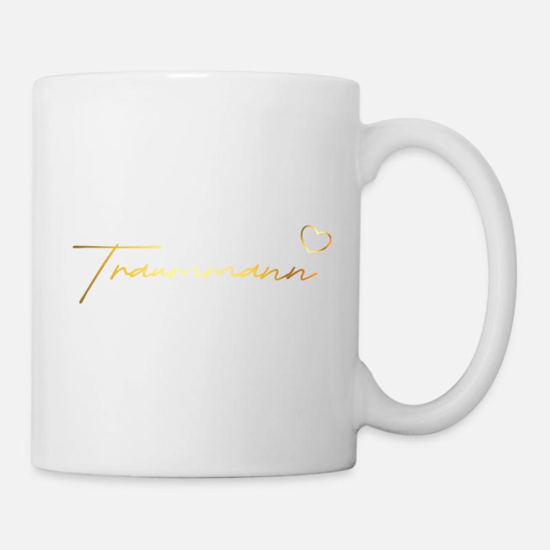 Traummann Geschenk in gold - Tasse - Weiß