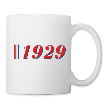 Jahr 1929 - Tasse - Weiß - Rechts