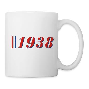 Jahr 1938 - Tasse - Weiß - Rechts