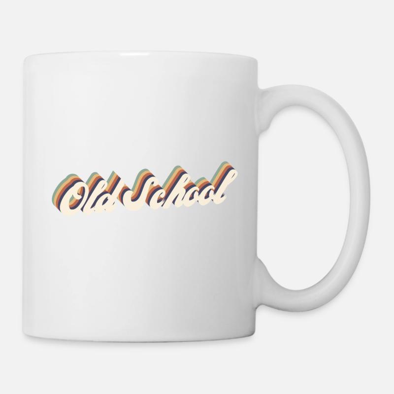 Old School Vintage - Tasse - Weiß