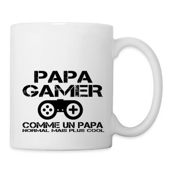 Papa gamer Comme Un Papa Normal - Mug blanc - blanc - Droite