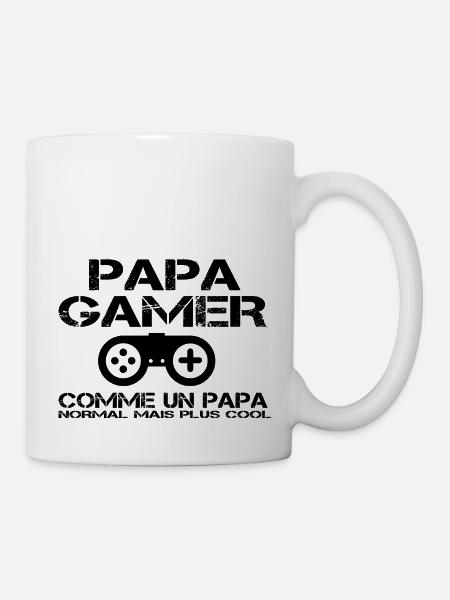 Papa gamer Comme Un Papa Normal - Mug blanc - blanc