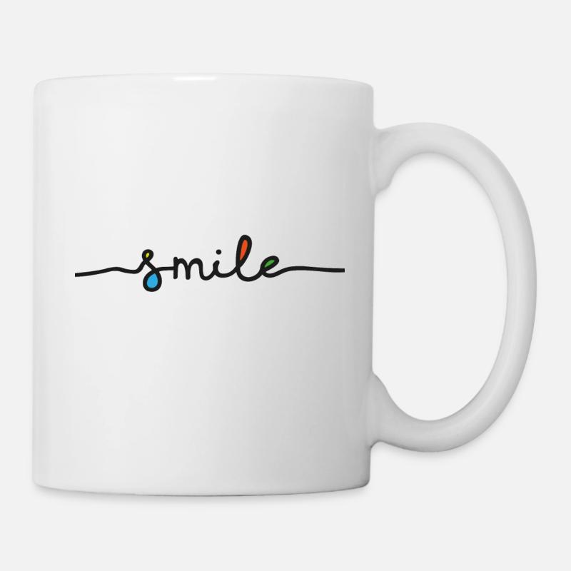 Smile Font - Mug - white