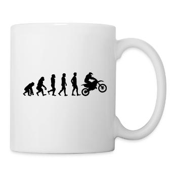 Motocross motorrad evolution schwarz - Tasse - Weiß - Rechts