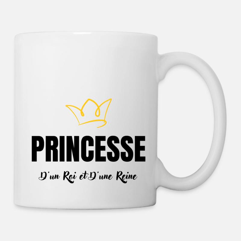 princesse d'un roi et d'une reine - Mug blanc - blanc
